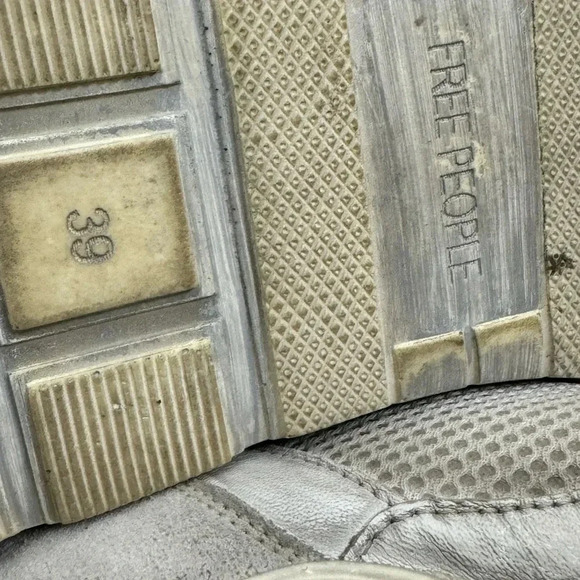 Free People Let's Wander Distressed Washed Sneakers - Picture 14 of 14